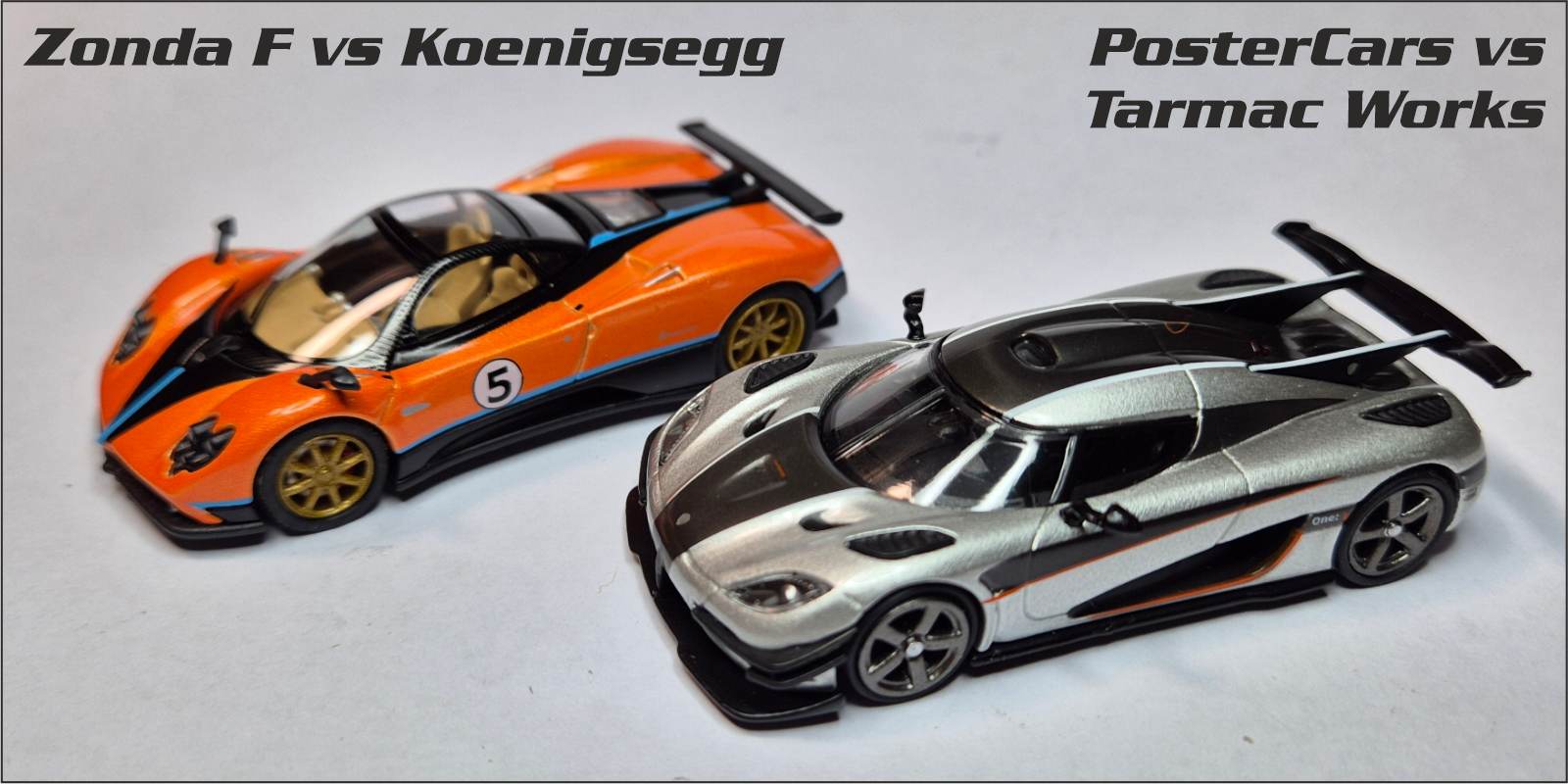 Poster Cars Zonda F vs - Tarmac Works Koenigsegg